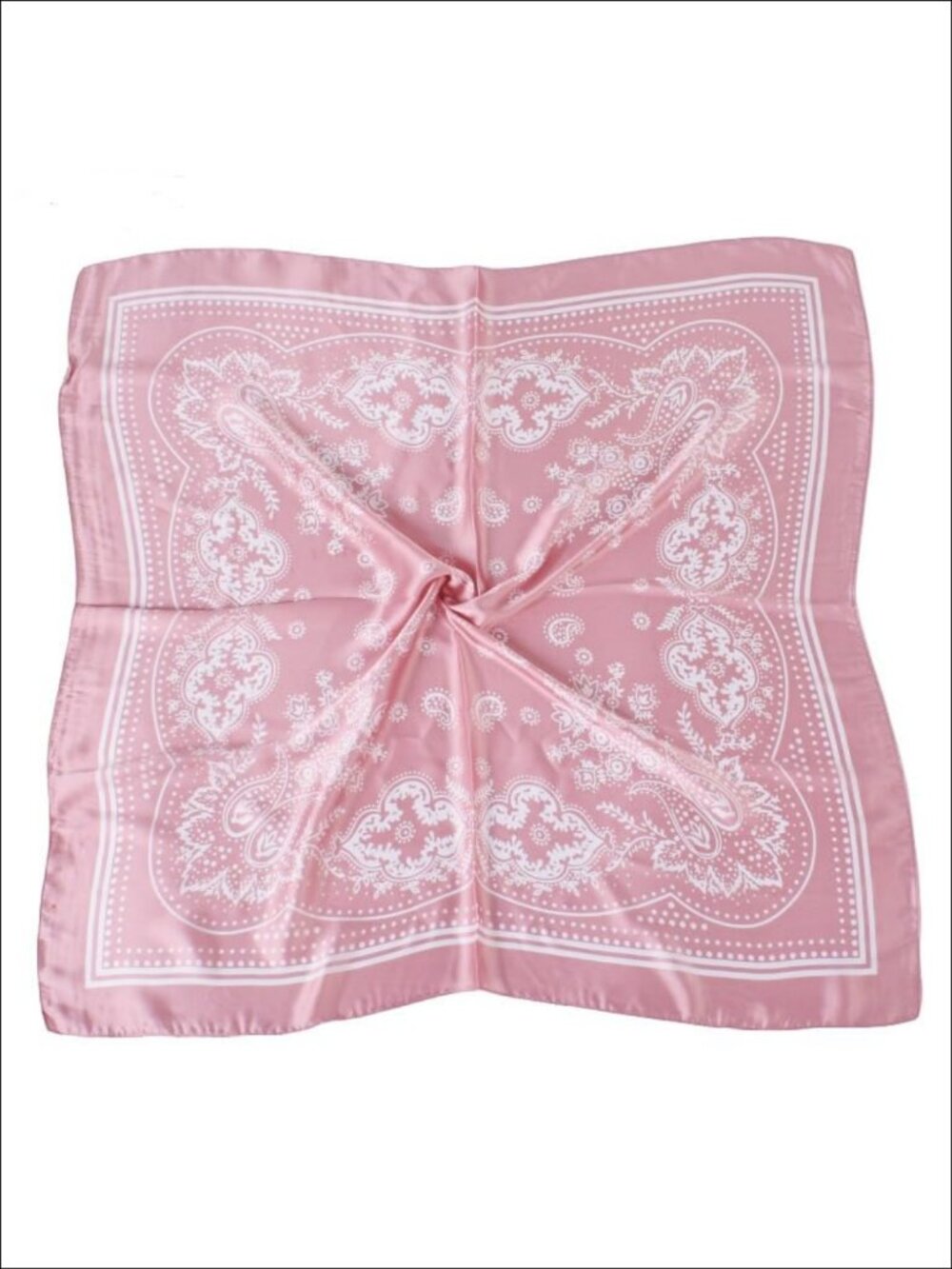 Satin Silk Like Hair Scarf 27" Square Head Scarf Bandana Wrap